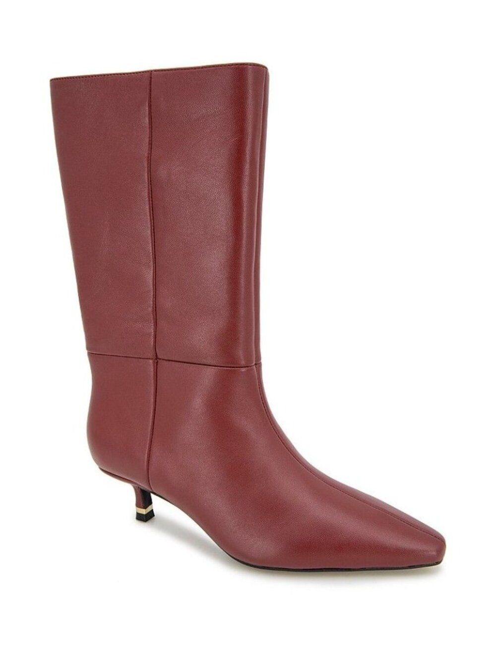 Kenneth Cole New York Women's Meryl Heel Boots Rio Red Leather Size 8.5